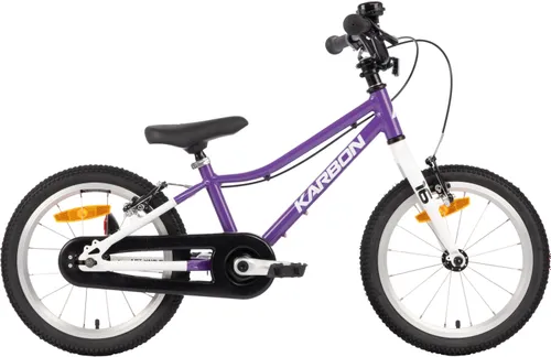 Rower dziecięcy KARBON Superlight Automatic 16 cali dla chłopca Fioletowy
