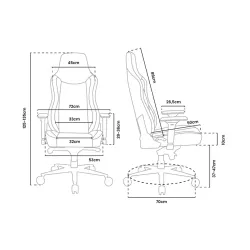 Fotel Arozzi Vernazza Supersoft Bordeaux Gamingowy do 145kg Tkanina Bordowy