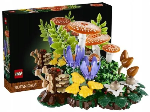 LEGO BOTANICALS 11505 GRZYBY LEŚNE, zestaw klocków +18 kwiaty rośliny