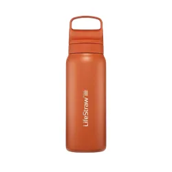 Butelka termiczna z filtrem LifeStraw Go Steel 2.0 0,7 l - Kyoto orange