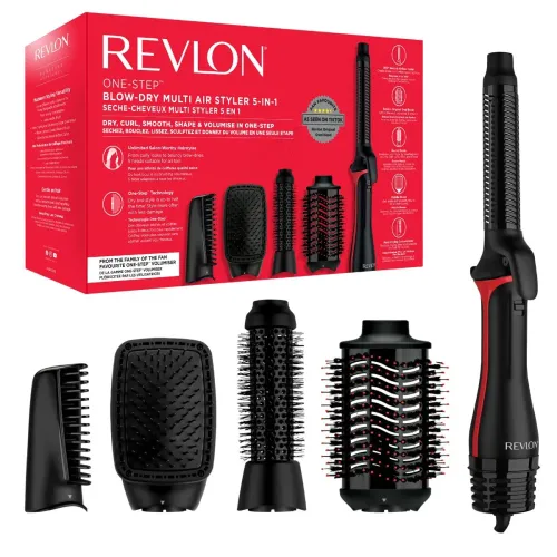 Suszarko-lokówka Revlon RVDR5371E 1100W Jonizacja Zimny nawiew Średnica szczotki 38mm 70mm 4 poziomy temperatury
