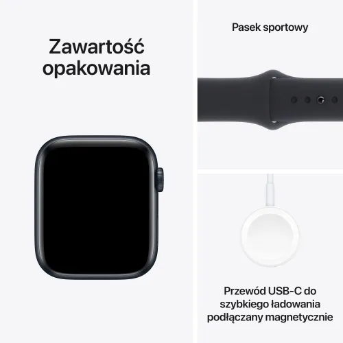 Смарт-часы Apple Watch SE GPS 44 мм алюминиевый спортивный ремешок M / L