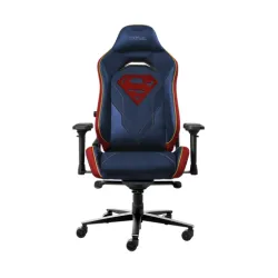 Fotel Trust GXT 721SM Ruya Pro Premium do 150kg Tkanina Skóre ECO Niebieski Superman