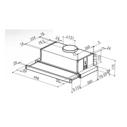 Okap Faber Flexa NG AM/X 60 Stal szlachetna
