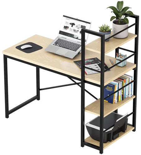 Biurko gamingowe MARK ADLER Leader 4.0 Brązowo-czarny