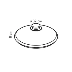 TESCOMA Unicover 32 cm - pokrywka szklana