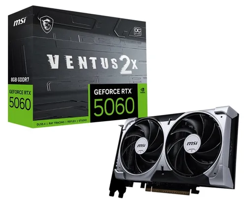 Karta graficzna MSI GeForce RTX 5060 Ventus 2X OC 8GB DLSS 4