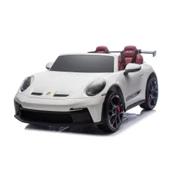 Samochód Na Akumulator Dla 2 Dzieci Porsche 911 Gt3 24V Eva LED 2 Silniki