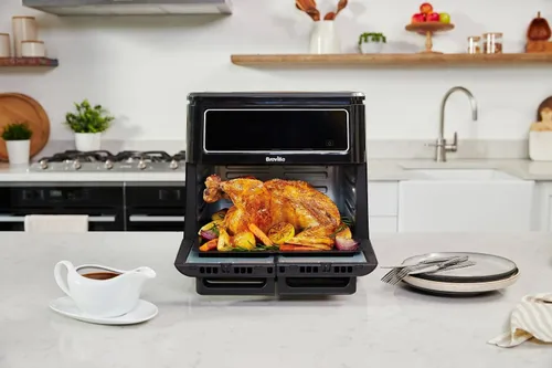 Air Fryer Frytkownica beztłuszczowa BREVILLE VDF130X 11l z podwójnym koszem