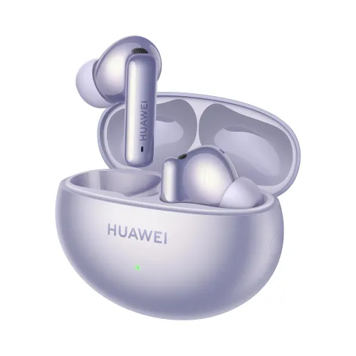 Słuchawki bezprzewodowe Huawei FreeBuds 6i ANC z etui ładującym Dokanałowe Bluetooth 5.3 Fioletowy