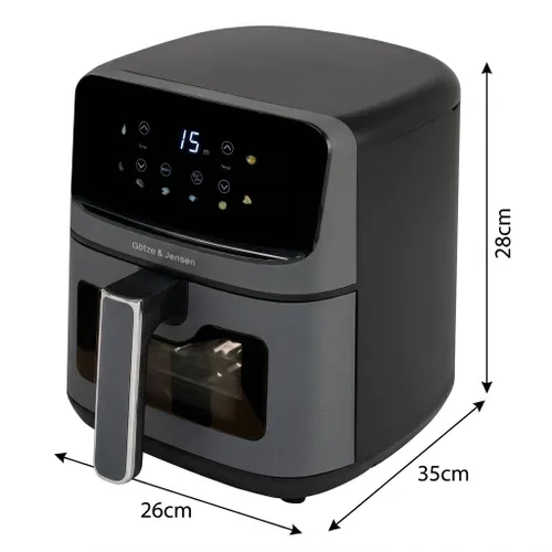 Air Fryer Frytkownica beztłuszczowa GÖTZE & JENSEN AF300T 4.5l z okienkiem do obserwacji postępów gotowania