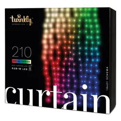 Twinkly Smart kurtyna świetlna LED Twinkly Curtain 210 LED RGBW Gen 2