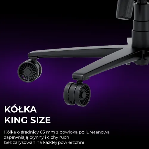 Fotel Anda Seat Novis Plus XL Gamingowy do 150kg Tkanina Czarny