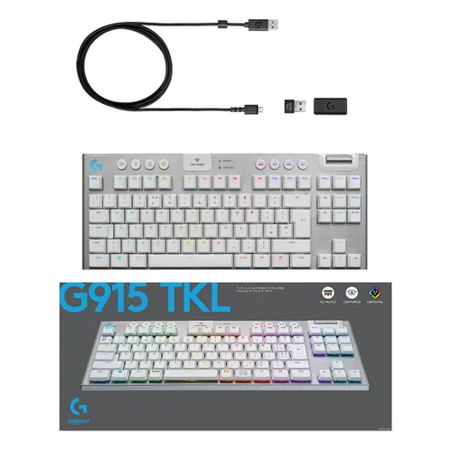 Клавиатура Logitech G915 TKL RGB Mechanical Tactile White 920-009664