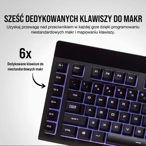 Klawiatura membranowa Corsair K55 RGB