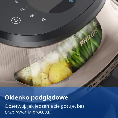 Air fryer Philips Ovi NA547/07 2000W 7,2l Aplikacja mobilna Gotowanie na parze