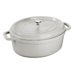 STAUB La Cocotte Oval 4,2 l - garnek żeliwny/brytfanna z pokrywką