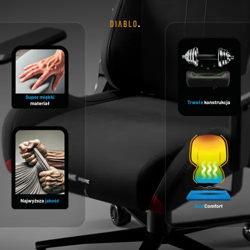 Fotel DIABLO CHAIRS X-One 2.0 Prime Czarny
