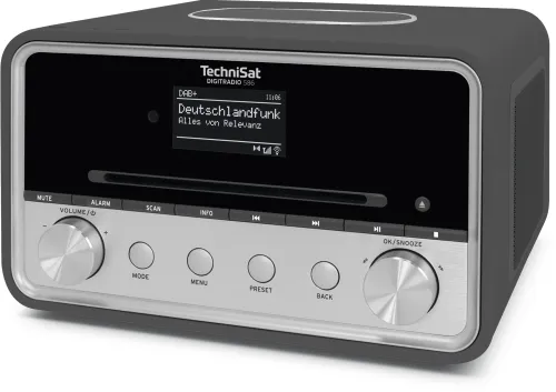 Radioodbiornik TechniSat DigitRadio 586 Radio FM DAB+ Internetowe Bluetooth Antracyt-srebrny