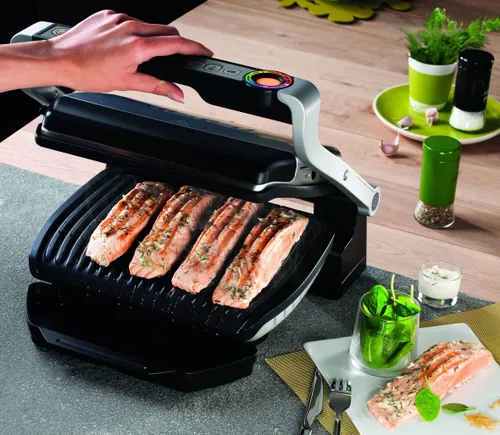 Электрический гриль Tefal Gc712d OptiGrill