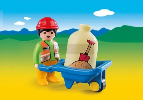 PLAYMOBIL 6961 Pracownik budowlany z taczką