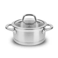 TESCOMA President niski 2 l - garnek ze stali nierdzewnej z pokrywką