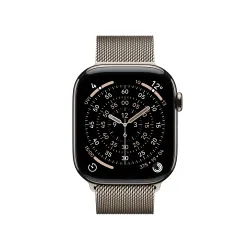 Apple Watch Series 11 GPS + Cellular 46mm Tytan Naturalny Bransoleta mediolańska Naturalny S/M