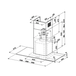 Вытяжка Franke Glass Linear FGL 925 XS NP нержавеющая сталь