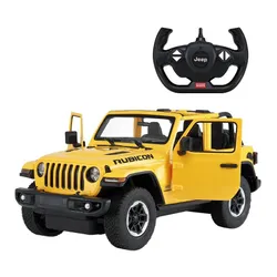 Jeep Wrangler JL R/C skala 1:14 Rastar 79400  samochód sterowany żółty