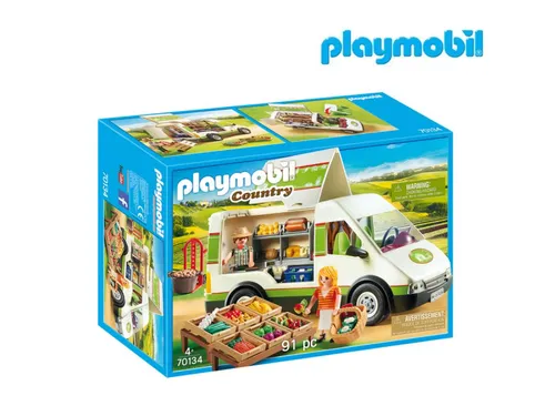 PLAYMOBIL 70134 Meyve ve sebze satışı için araba