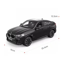 Zdalnie sterowany samochód COIL auto RC pilot BMW X6 M LED 1:14 pojazd czarny