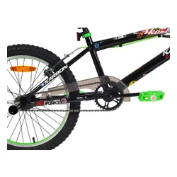 Rower dziecięcy KARBON Stickerboomb BMX 20 Czarno-zielony