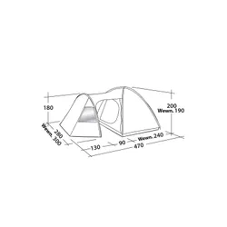 Namiot 5-osobowy Easy Camp Eclipse 500 - rustic green