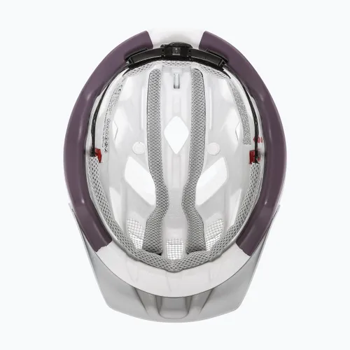 Kask rowerowy UVEX City Active silver/plum matt