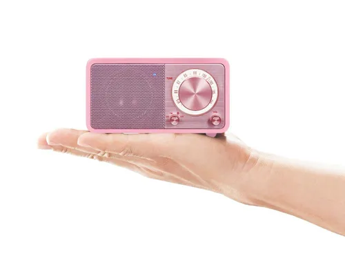 Radioodbiornik Sangean GENUINE MINI WR-7 Radio FM Bluetooth Różowy