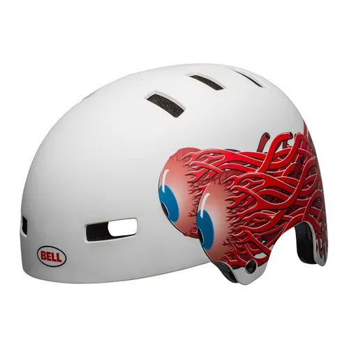 Kask rowerowy Bell Local matte white/eyes
