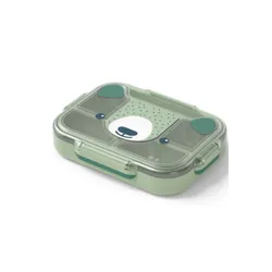 Dzielony lunchbox Monbento MB WONDER 950 ml - green bear