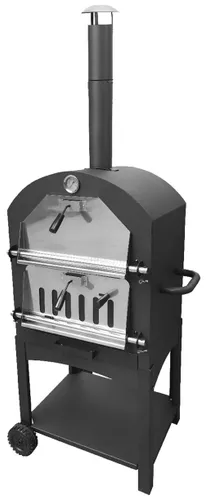 Grill węglowy BOTTARI Vesuvio z komorą do pieczenia pizzy 35.5 x 32.5 cm.