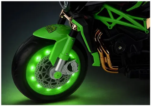 Motor Na Akumulator Dla Dziecka Xw-07 Podświetlane Koła LED Eva Skóra Radio