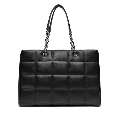 Calvin Klein Square Quilt Chain Shopper Handbag K60K612019 Черный