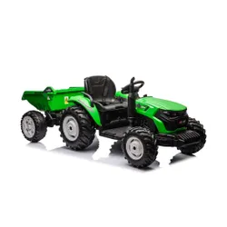 Traktor Na Akumulator Dla Dziecka Hc-306 24V 2X95W Przyczepa Eva LED Pilot