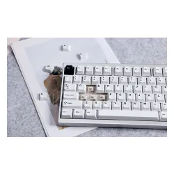 Klawiatura mechaniczna MCHOSE GX87 Ultra Vintage White Srebrny