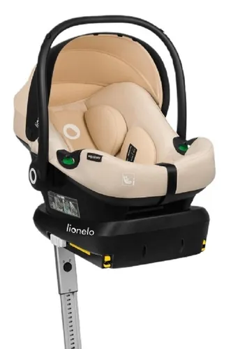 Fotelik samochodowy LIONELO Astrid i-Size z bazą Isofix 40-87 cm (0-13 kg) Beżowy