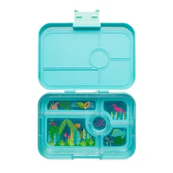 Ланч-бокс XL Yumbox Tapas work lunchbox 5 sections - antibes blue / jungle pastel tray