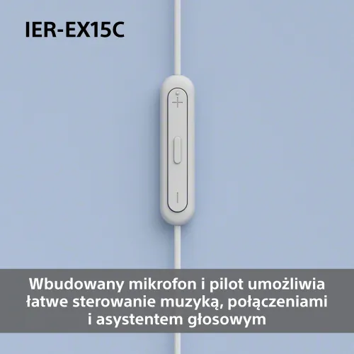 Słuchawki przewodowe Sony IER-EX15C Dokanałowe USB-C Czarny