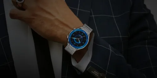 Smartwatch IMIKI Xplorer Oyster Srebrno-niebieski