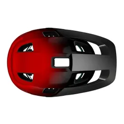 Kask rowerowy LAZER Lupo KinetiCore Czarno-czerwony MTB (rozmiar uniwersalny)