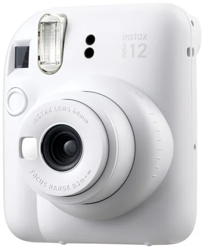 Aparat FUJIFILM Instax Mini 12 Biały Pokrowiec + Album + Ramki + Sznurek + Klamerki