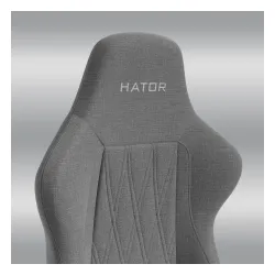 Fotel Hator Darkside 3 Fabric Size M Gamingowy do 100kg Tkanina Szary