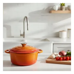 Garnek żeliwny HAGE DQ26 5L Pomarańczowy